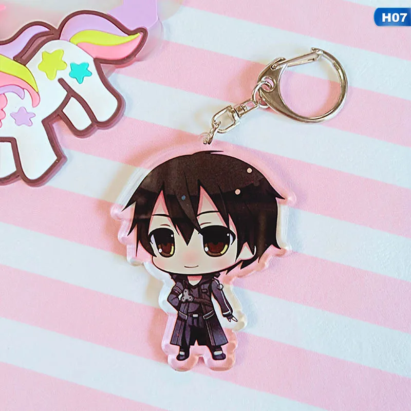 KEY5246H07 Sword Art Online SAO Yuuki Asuna акриловый брелок для ключей - Цвет: KEY5246H07
