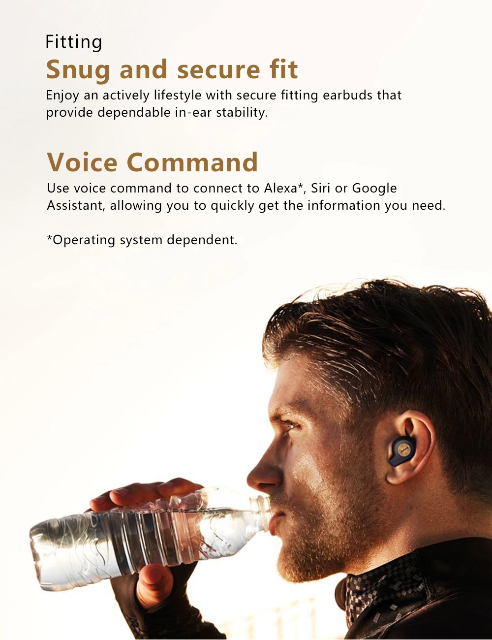 Беспроводные спортивные наушники Jabra Elite Active 65t Alexa с поддержкой True, чехол для зарядки, водонепроницаемые наушники Bluetooth в уши