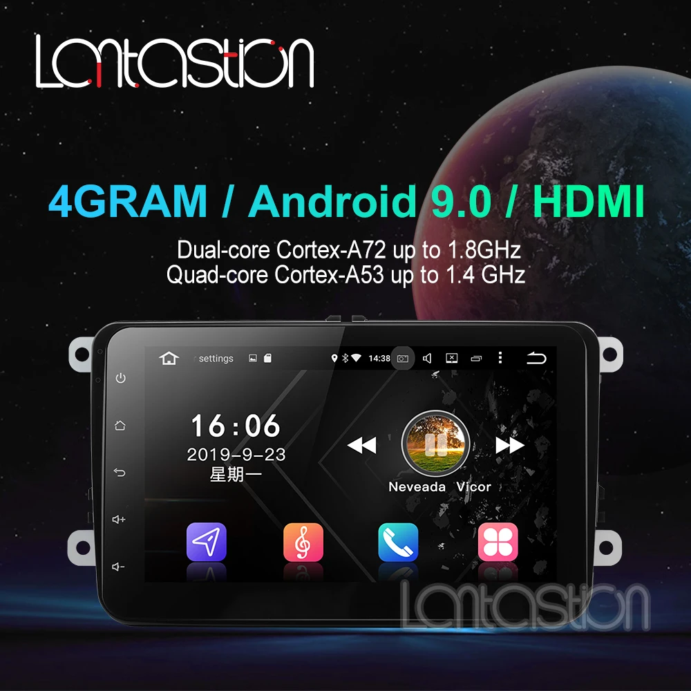 4g ram Android 9,0 Автомобильный gps навигатор для VW Volkswagen SKODA GOLF 5 Golf 6 POLO PASSAT B5 B6 JETTA TIGUAN автомобильный gps dvd