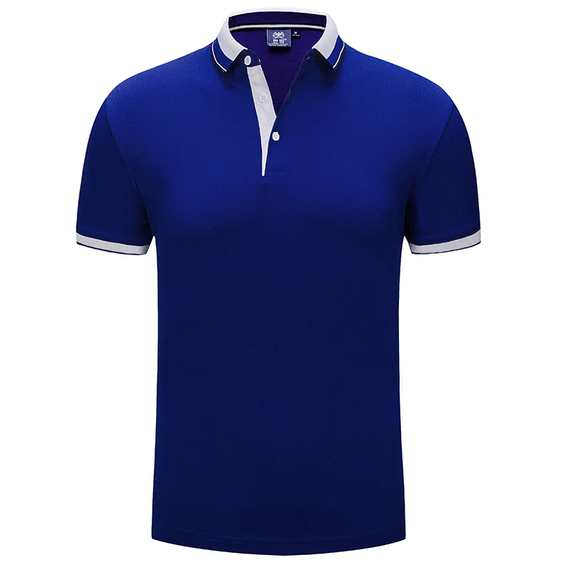 Royal blue Заказной уборщик отеля вышитые рубашки настроить рабочая одежда студента форменная футболка-поло - Цвет: Royal blue