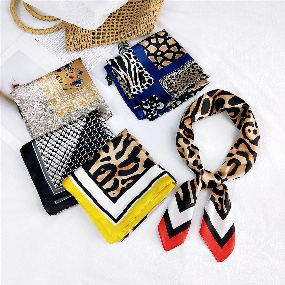 2020 новый дизайнерский женский маленький шарф квадратные шелковые шарфы на шею