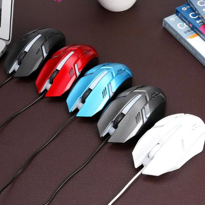 USB RGB проводная мышь 1200DPI оптическая маленькая игровая 3 кнопки легкие