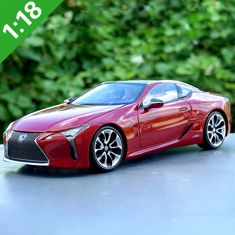 1:18 Lexus LC500h LC500 сплав модель автомобиля статические металлические модельные автомобили оригинальная коробка для подарков коллекция - Цвет: Красный