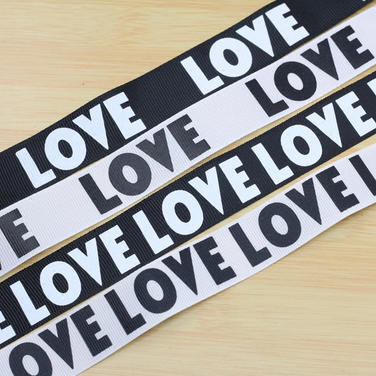 2 5 см 1 &quotс буквенным принтом&quot LOVE &quotодежда Grosgrain ленточный пояс DIY аксессуары