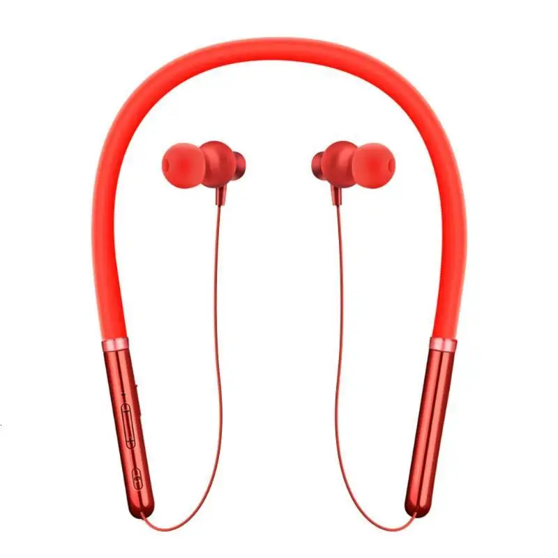 Red Наушники Ubeamer Q30 Bluetooth 5,0, настоящие беспроводные наушники-вкладыши, стерео наушники с низкой мощностью, висящие на шее, для смартфона, для спорта - Цвет: Red