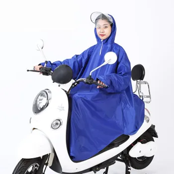 

Bicycle electric car unisex type with sleeves single lengthening increase widening raincoat drop cloth