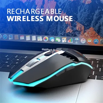 

Rechargeable X5 Wireless Silent LED Backlit USB Optical Ergonomic Gaming Mouse Computer Table Ergonomic Silent For PC Laptop