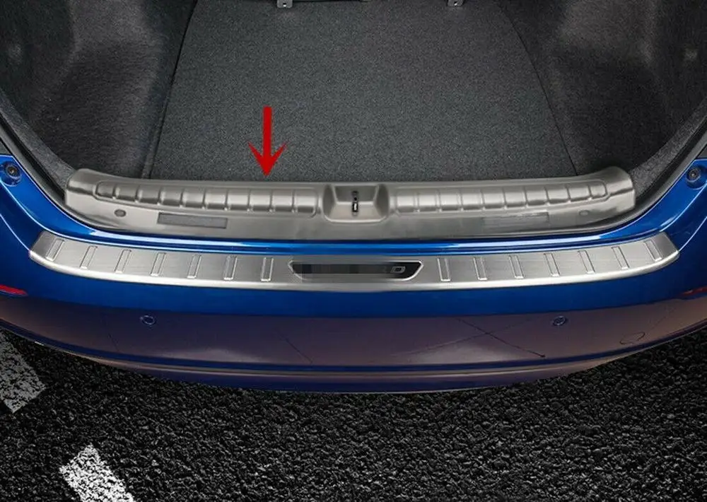 Внутренняя Задняя накладка на бампер пластина протектор Trim1PCS для Honda Accord