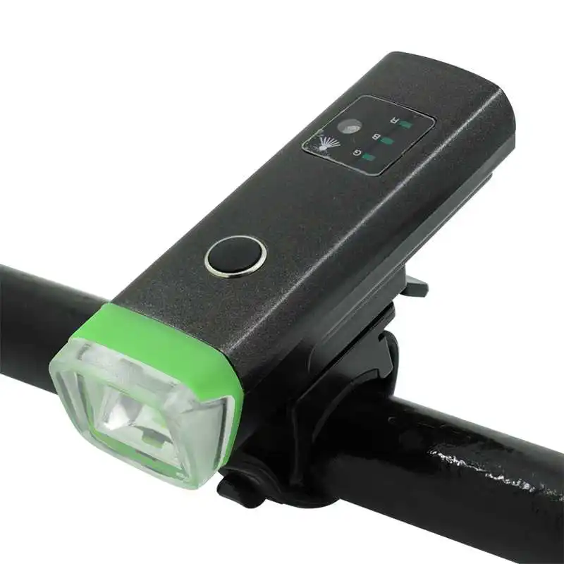 USB Bike Front Light Rechargeable Waterproof Smart Sensor Bike Headlight Large Floodlight Mountain Bike Cycling Flashlight