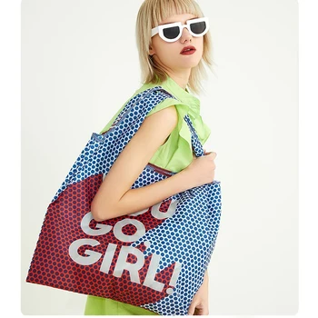 

New Folding Shopping Bag Women Printing Shopper Bolsa De Tela Hocus Pocus Torba Na Zakupy Tote Bags Eco Sac Cabas Nylon Torba