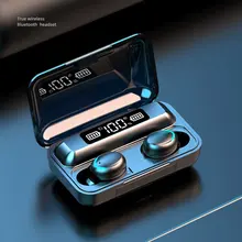 F9 5 TWS Bluetooth Earphone Earbuds Digital LED Display Headset Touch Button True Wireless Earphones Sport Stereo Headphones
