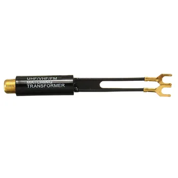 

Hot UHF VHF FM 75-300 Ohm TV Antenna Adapter Matching Transformer Coaxial Cable Television Coaxial Cables