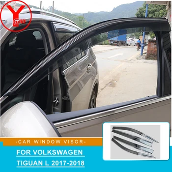 

2017 wind deflector For Volkswagen New Tiguan L 2017 2018 exterior side window deflectors car accessories for tiguan 2018 YCSUNZ