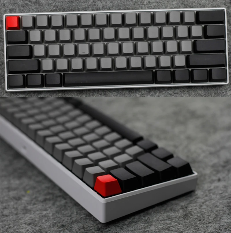 108 клавиш PBT Keycap черный серый смешанный Dolch толстый PBT OEM профиль для Cherry MX переключатели клавиатура Keycap добавить Mac ключ