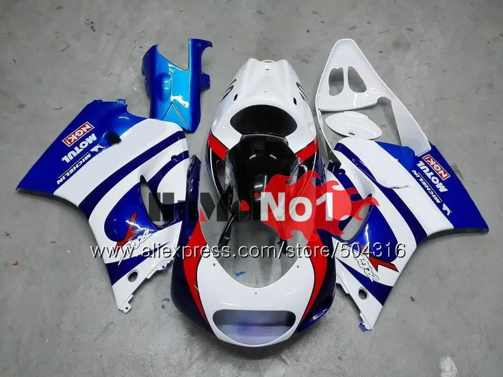 Корпус для SUZUKI RGV250 SAPC VJ22 RGV-250 VJ21 41MC. 68 всю 22 RGV 250 1992 1993 1994 1995 1996 92 93 94 95 96 белые, красные обтекатели - Цвет: No. 8