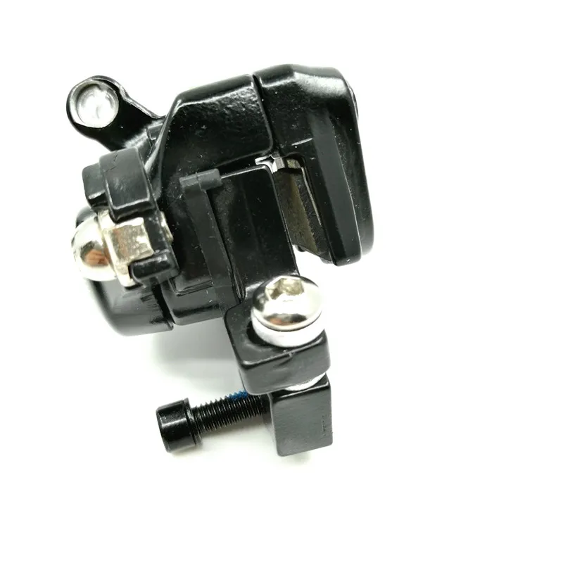 Winzip Bike Mechanical Disc Brake Caliper Double Action Brake Device MTB Road Bicycle Line Pulling Disc Brake Black/White Taiwan