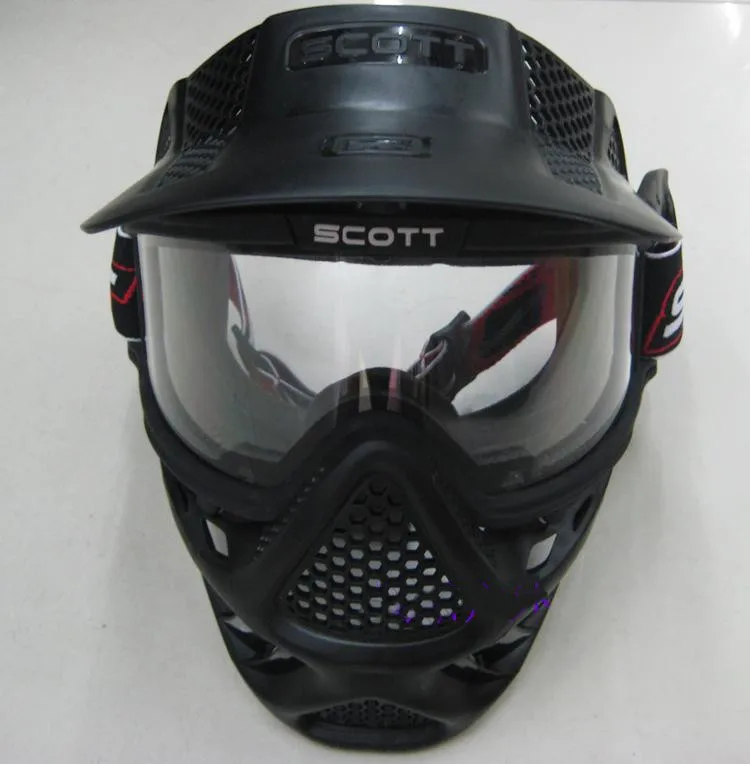 

Full Face Tactical Double Lens Protective Mask Anti Fog Bulletproof Goggle Mask Visor Outdoor Airsoft Paintball CS War Game Gear
