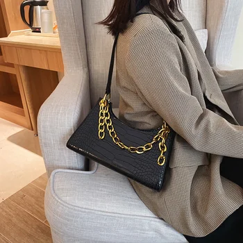 

Bags women's bags new wave 2020 fashion wild ins retro shoulder underarm bag chain oblique