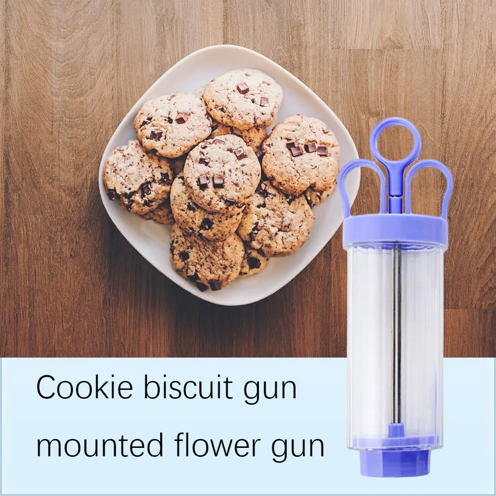 Cookie Cookie Gun Flower Gun Biscuit Mold Cream Gun Decorating Mouth Set 10 Pcs Flowers+8 Decorating Mouth Baking Tools