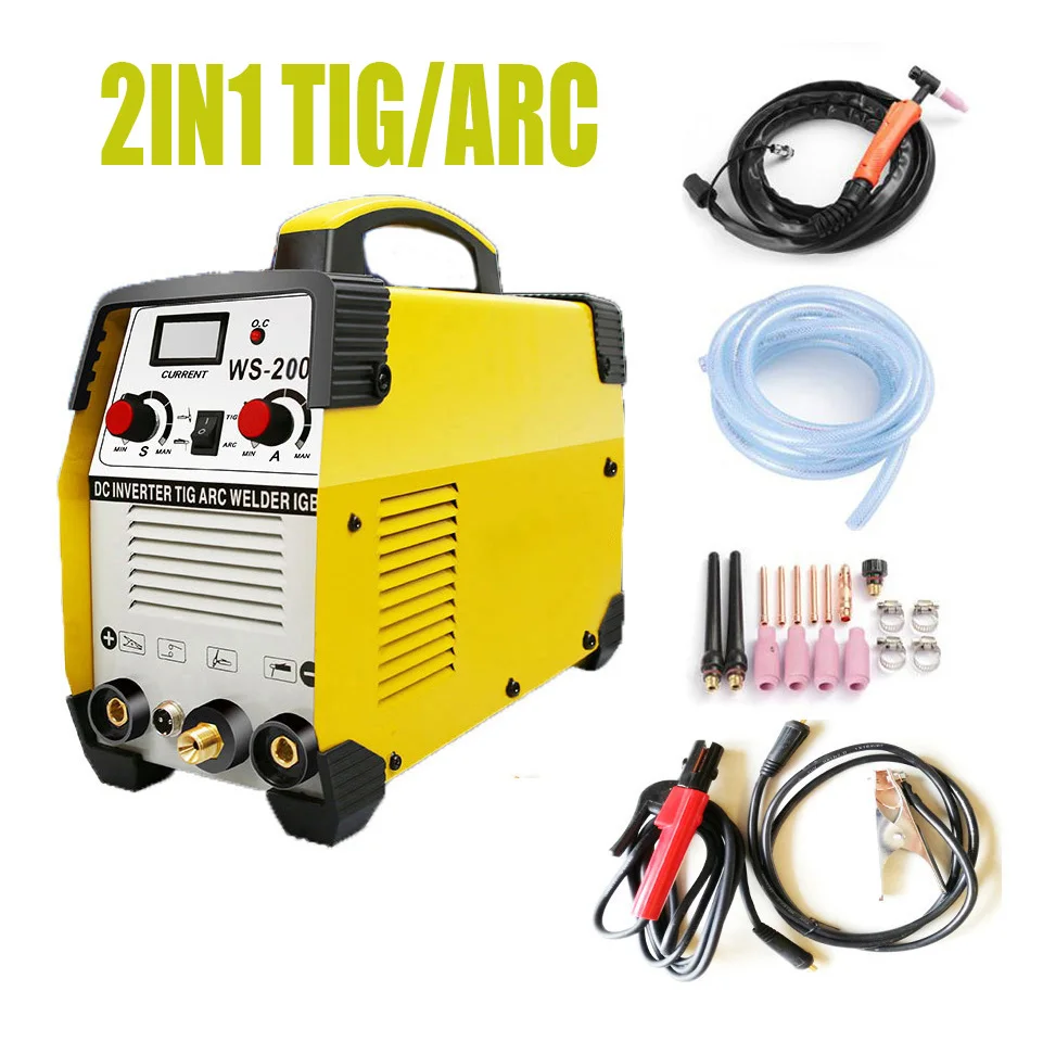 Новейшая модель; 220V 7700W 2IN1 TIG/ARC Электрический сварочный аппарат 20-200A ММА IGBT палка для сварки рабочей и электрические рабочие