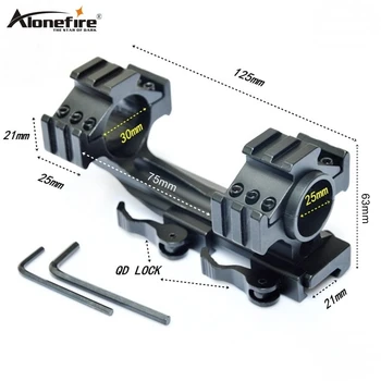 

Alonefire KCLD3002 25-30 mm Dual Ring Adapter 21mm Rail bases Weaver Picatinny Rail Air Rifle Shot gun Laser Sight Scope mounts