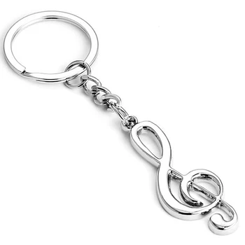 

Souvenir Ornament Car Travel Note Shape Tools Home Decor Compact Silver Office Key Ring