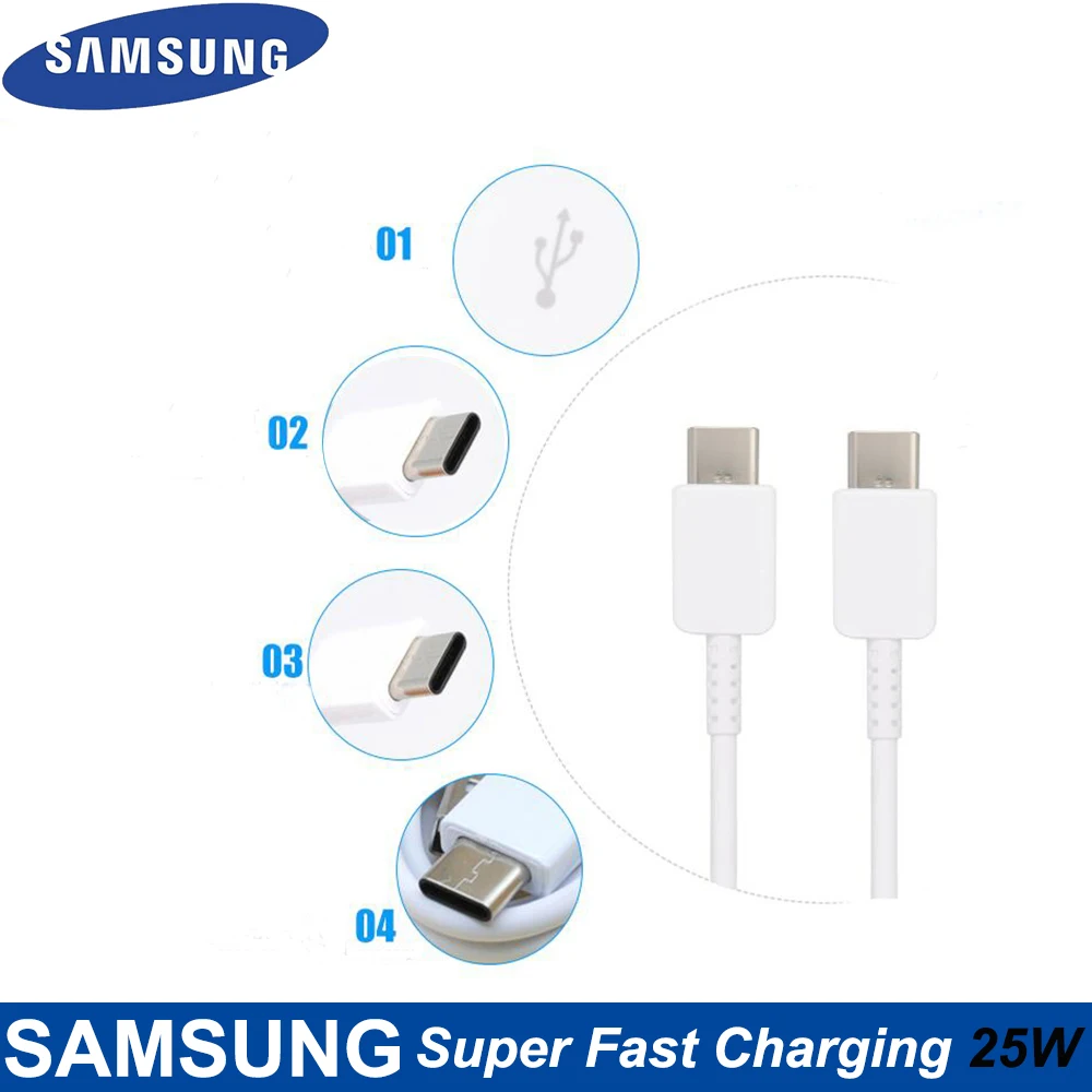 airpods usb c Original Samsung S20 5G 25W Charger Surper Fast Charge USB Type C Pd PPS Quick Charging For Galaxy Note 20 Ultra Note 10 S21 usb c fast charge