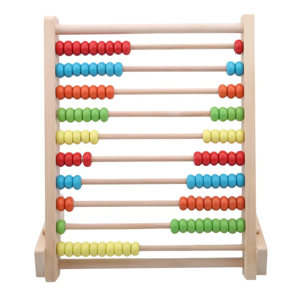 

Children Wooden Abacus Toys Small Calculator Handcrafted Educational Children's Calculating Beads Early Learning Education Toy