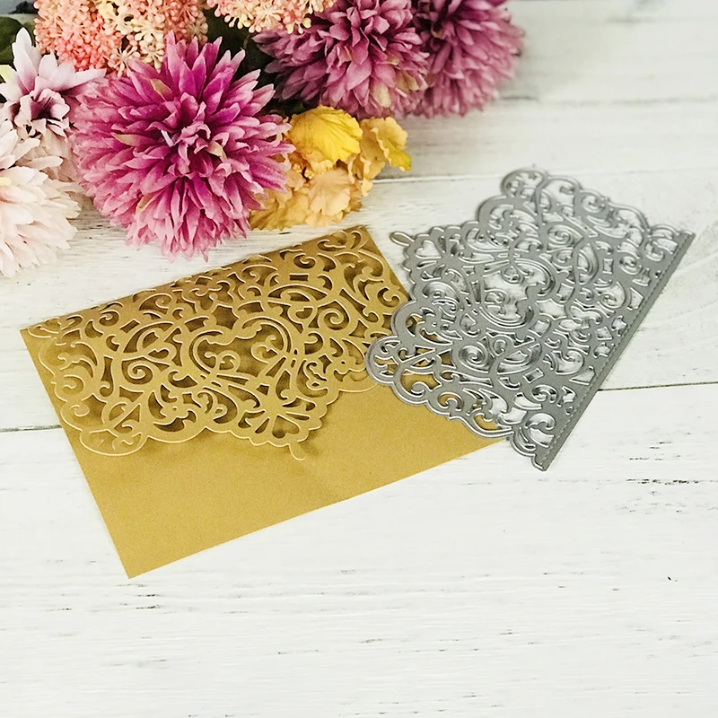  heart lace Shape Dies Wedding invitation Metal Cutting Dies for DIY Scrapbooking border Craft Die C - 4000028613809