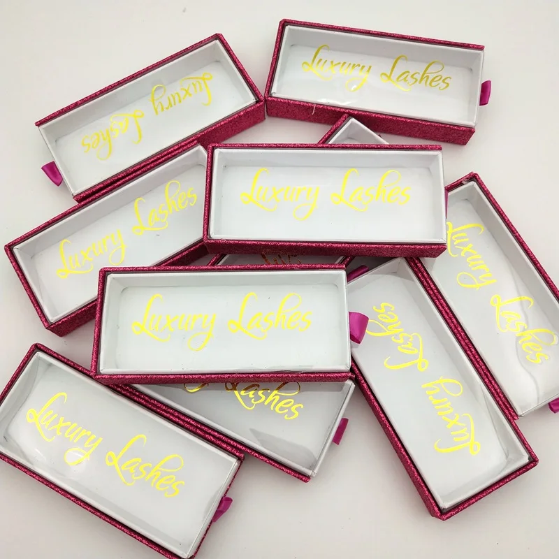 

Buzzme Wholesale Custom Packaging square Case With Tray Silk Lashes Private Label Logo Packing Box Empty Case
