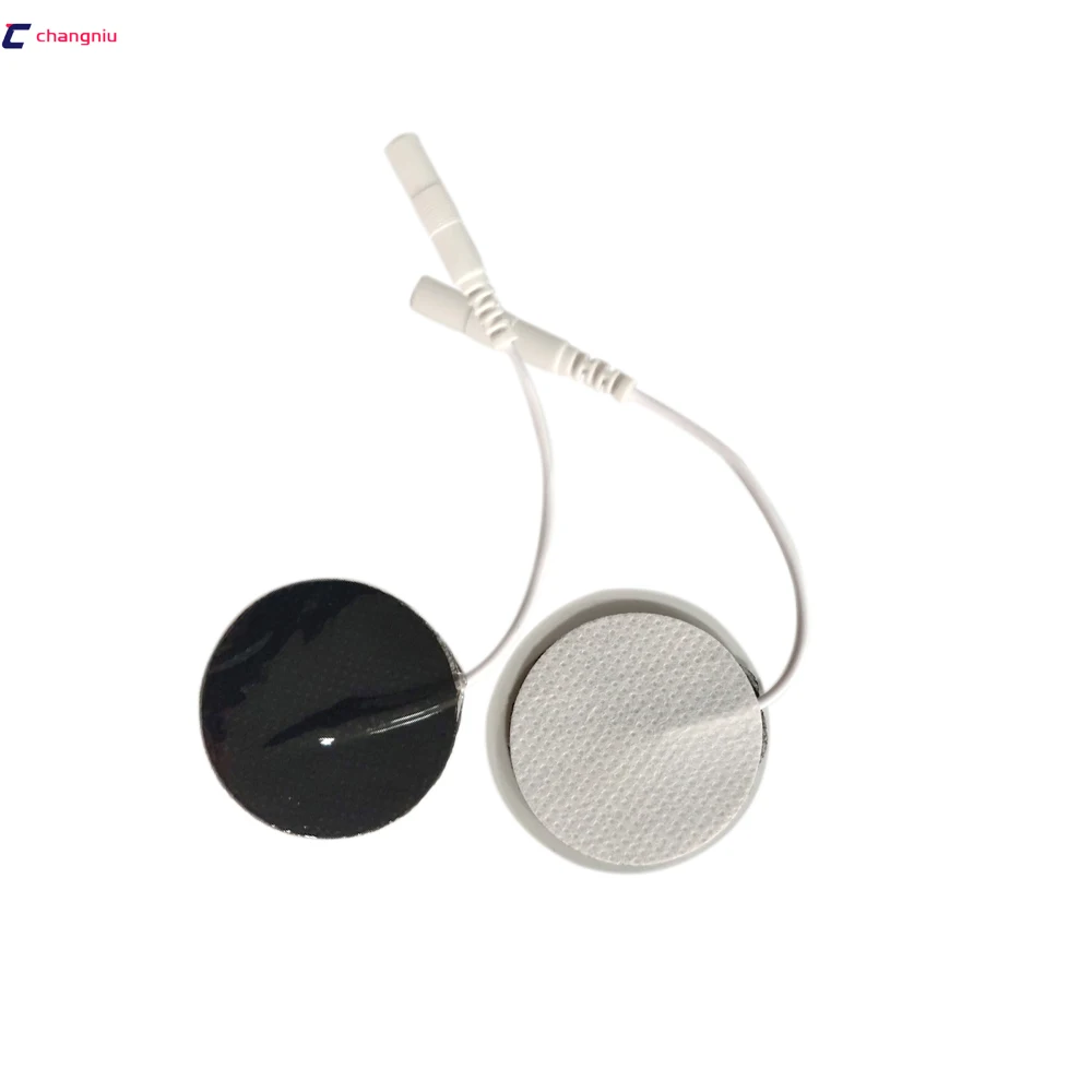 

Free Shipping 30pcs/lot(15 pairs) diameter 3.5cm round Tens Electrode Pads for Slimming Massage Digital Therapy Machine Massager