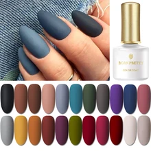BORN PRETTY матовое верхнее покрытие Цвет УФ-гель для ногтей впитывающийся УФ гель для ногтей лак для ногтей маникюр