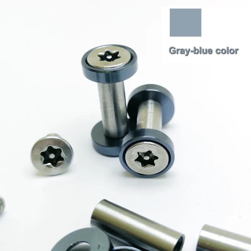 6 мм отверстие из нержавеющей стали нож ручка TORX серо-синие винты 17 мм до 25 мм подходит для 6 мм отверстие