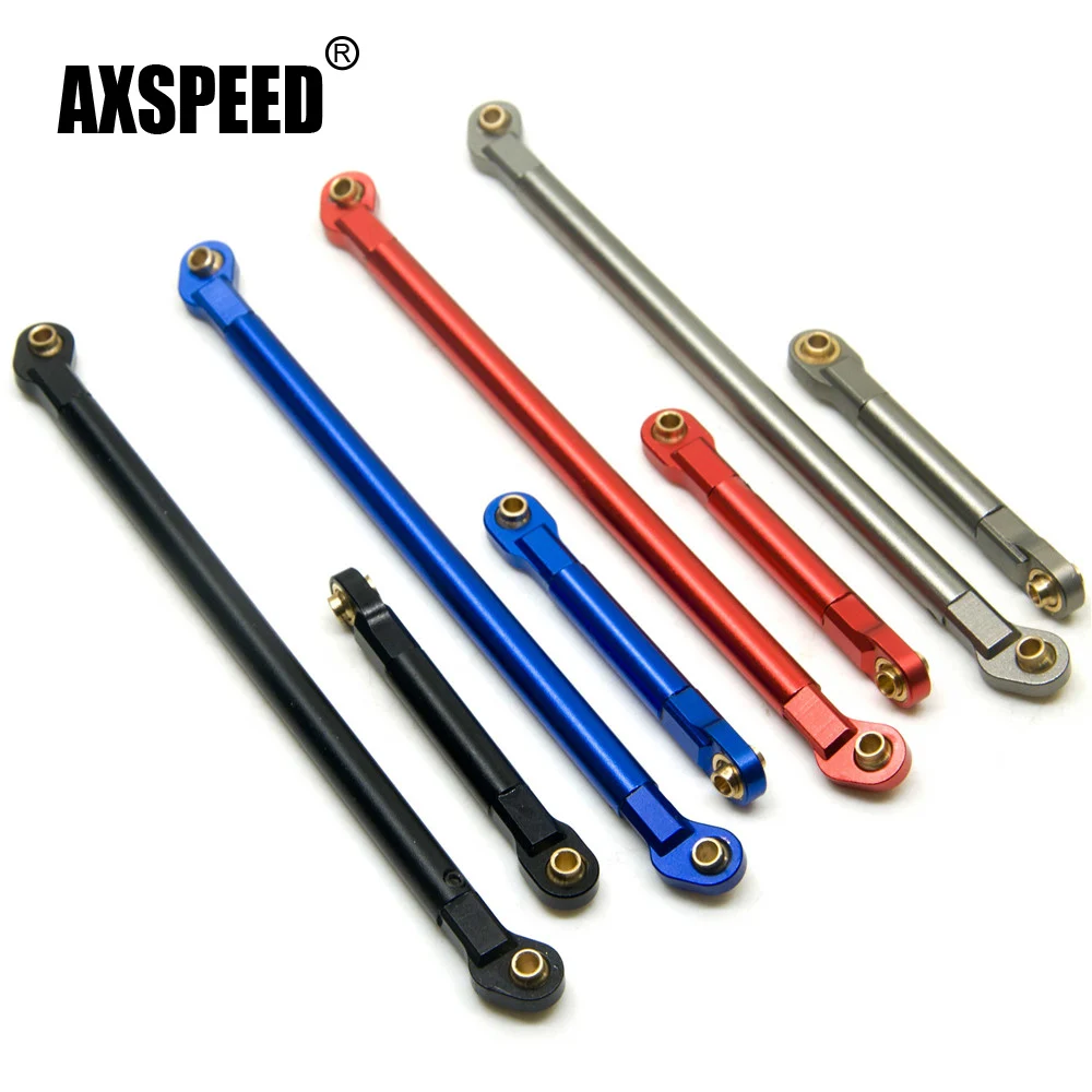 AXSPEED 2 шт./лот Комплект алюминиевых стержней рулевого управления для AXIAL AX10 SCX10 RC 1/10
