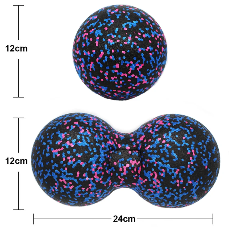 EPP Ball Lacrosse Peanut Massage Ball High Density Lightweight Fitness Body Fascia Massage Yoga Exercise Relieve Pain