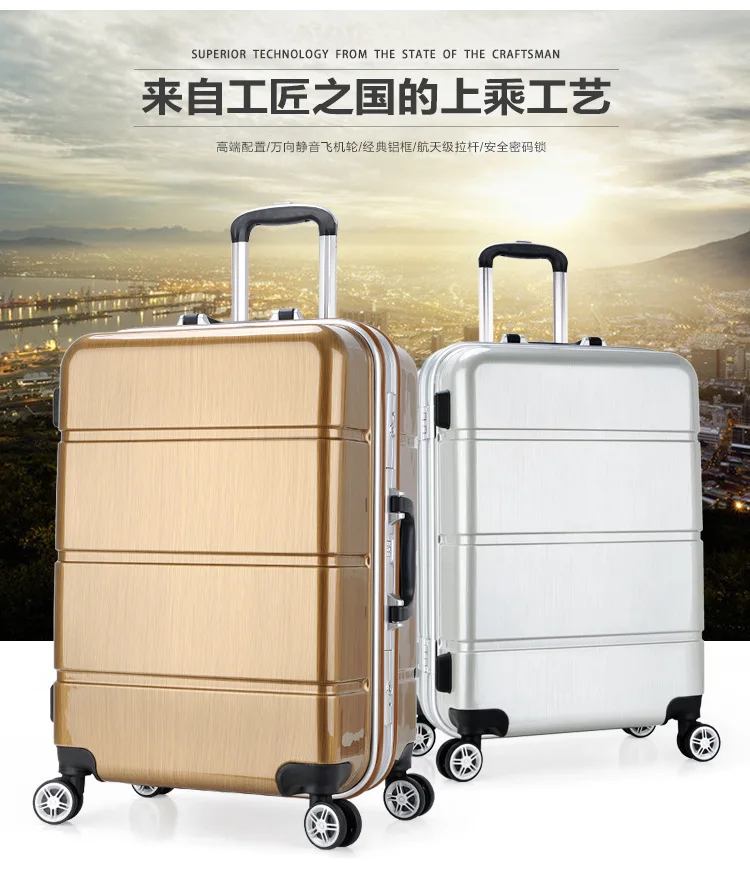 

Manufacturers Customizable Anti-Resistant Travel Trolley Universal Wheel 20-Inch 24-Inch Aluminum Frame Luggage Consignment Boar