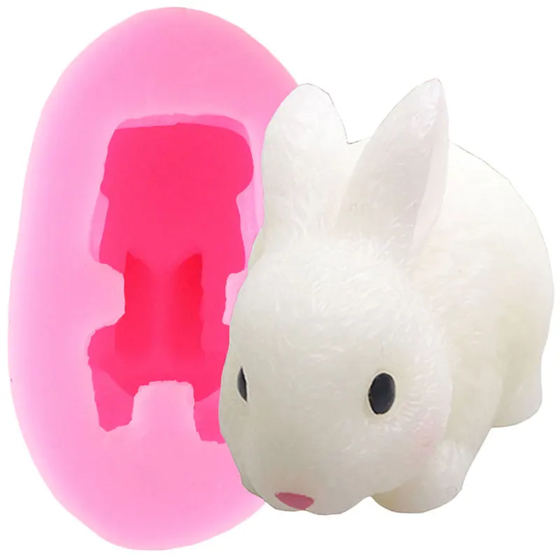 Easter Bunny Silicone Molds Rabbit Soap Fondant Mould Diy Cake Decorating Baking Mold Candy Clay Chocolate Gumpaste Moulds Clay Extruders Aliexpress