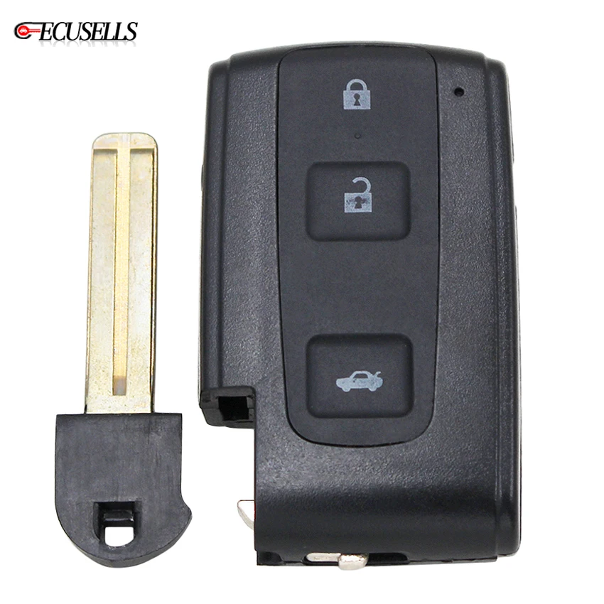 3 кнопки Новый Сменный Чехол для пульта дистанционного управления брелок умный