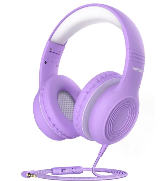 Cuimeng Wired Kids Headphones Foldable Adjustable Wired Headphone With 3 5mm Audio Jack And Microphone KZ0756