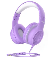 Cuimeng Wired Kids Headphones Foldable Adjustable Wired Headphone With 3 5mm Audio Jack And Microphone KZ0756