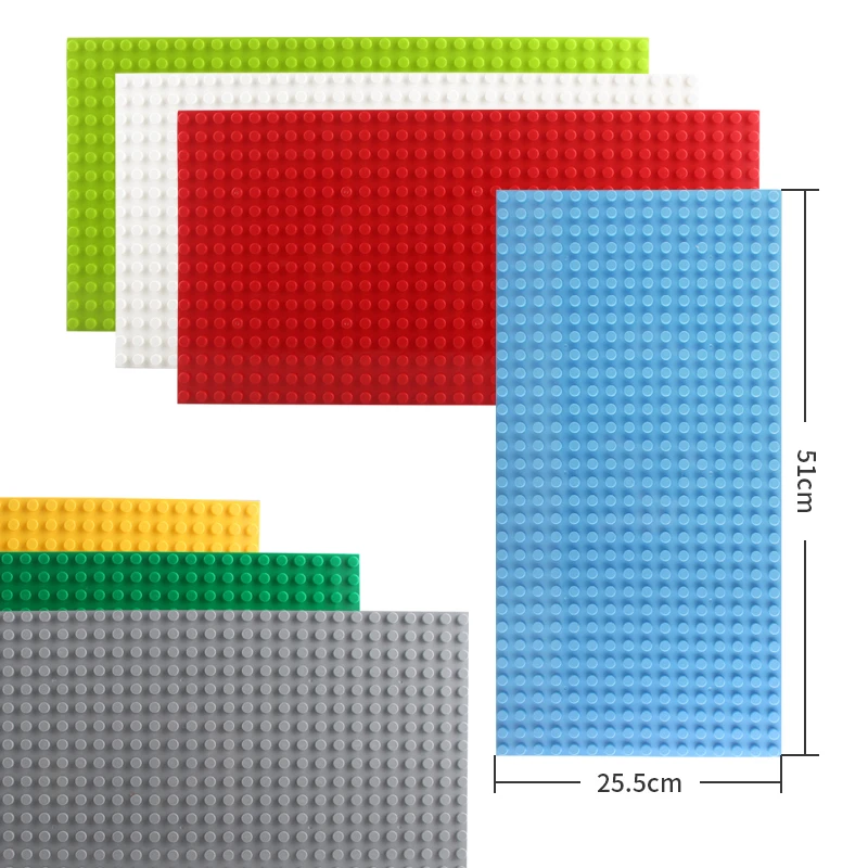 

Kyara 32*16 Block Base Plate DIY Bricks Baseplates Round Corner Right Angle Construction Building Bloccks Toys For Children Gift
