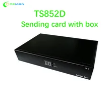 TS802D с коробкой TS852D DS852D для полноцветный светодиодный дисплей контроллер системы видео карта Отправитель Прокат светодиодные стены P2 P3 P4