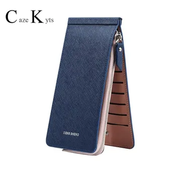 

Caze kyts Ladies long wallet zipper multi-card position woman wallet European and American style mobile phone bag men's handbag