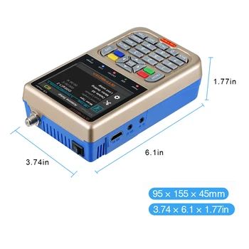 

GTMEDIA V8 Finder Meter Satellite SatFinder DVB-S2/S2X Digital Satellite SatFinder HD Tool LCD Sat Finder lnb Signal Meter