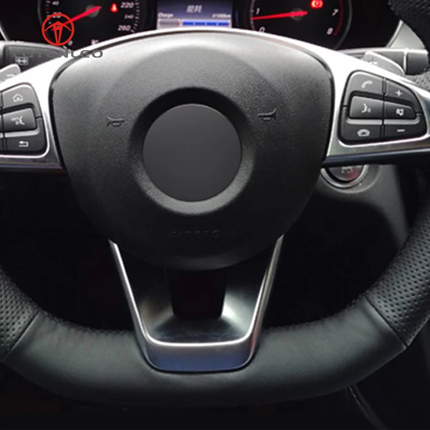 Черный искусственный кожаный чехол LQTENLEO для Mercedes Benz C200 C250 C300 B250 B260 A200 A250 CLA220 CLS400|car
