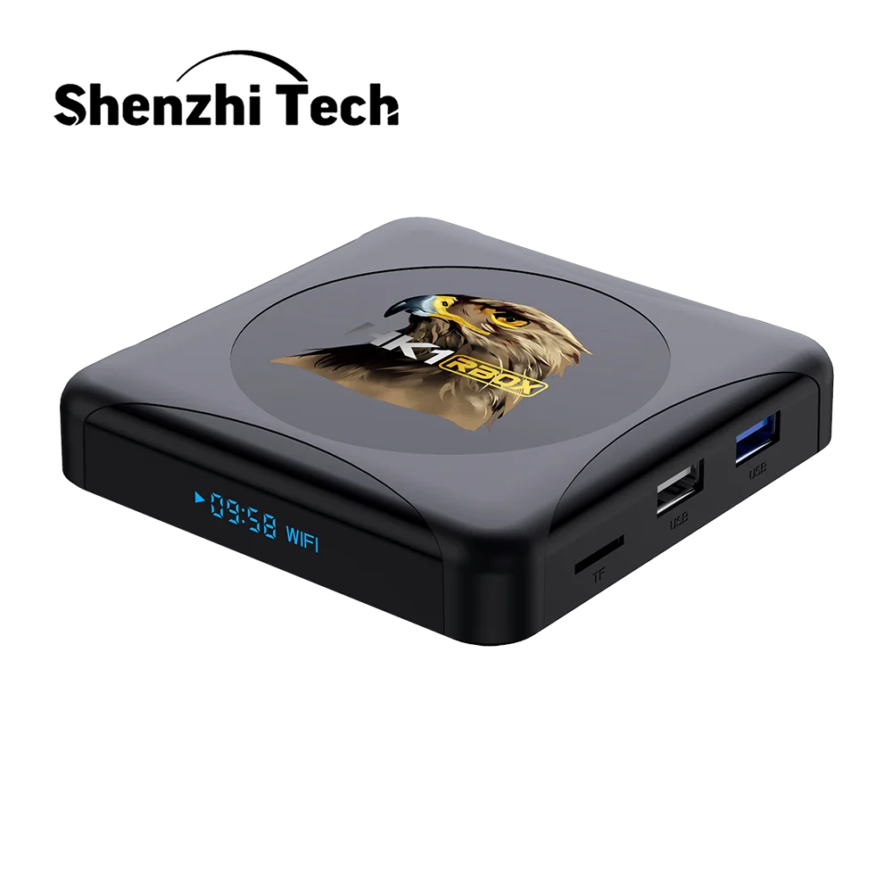 

2020 Smart TV Box Rockchip RK3318 Android 10.0 Set-Top Tvbox QHDTV M3U 4GB RAM 64GB ROM HK1 RBOX R1 Mini 4K 2.4G/ 5G WIFI BT
