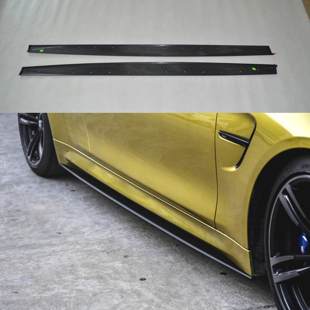 F82 M4 эффективный стиль боковой корпус комплект юбка фартук для BMW 2 двери F80 M3 4 2014
