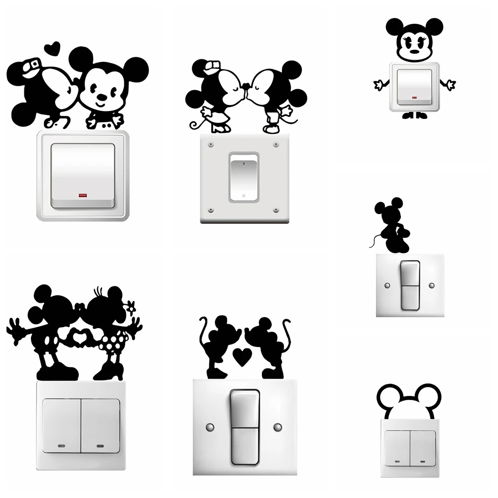 

Drop Shipping Mickey Mouse Wall Sticker Pvc Wall Art Stickers Modern Fashion Wallsticker For Kids Rooms Decoration l Art Sticker
