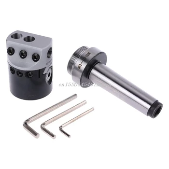 

1set Boring Bar Shank 50mm MT3-M12 Universal Usage With 2 Inch Boring Head Morse Taper For Lathe Milling Tool 831F