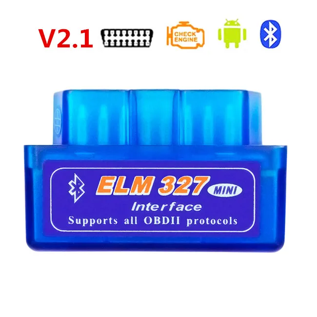 OBDII ELM327 Bluetooth OBD2 V2.1 автоматический сканер OBD2 авто ELM 327 Тестер диагностический инструмент для Android Windows - Цвет: ELM327 BT V2.1